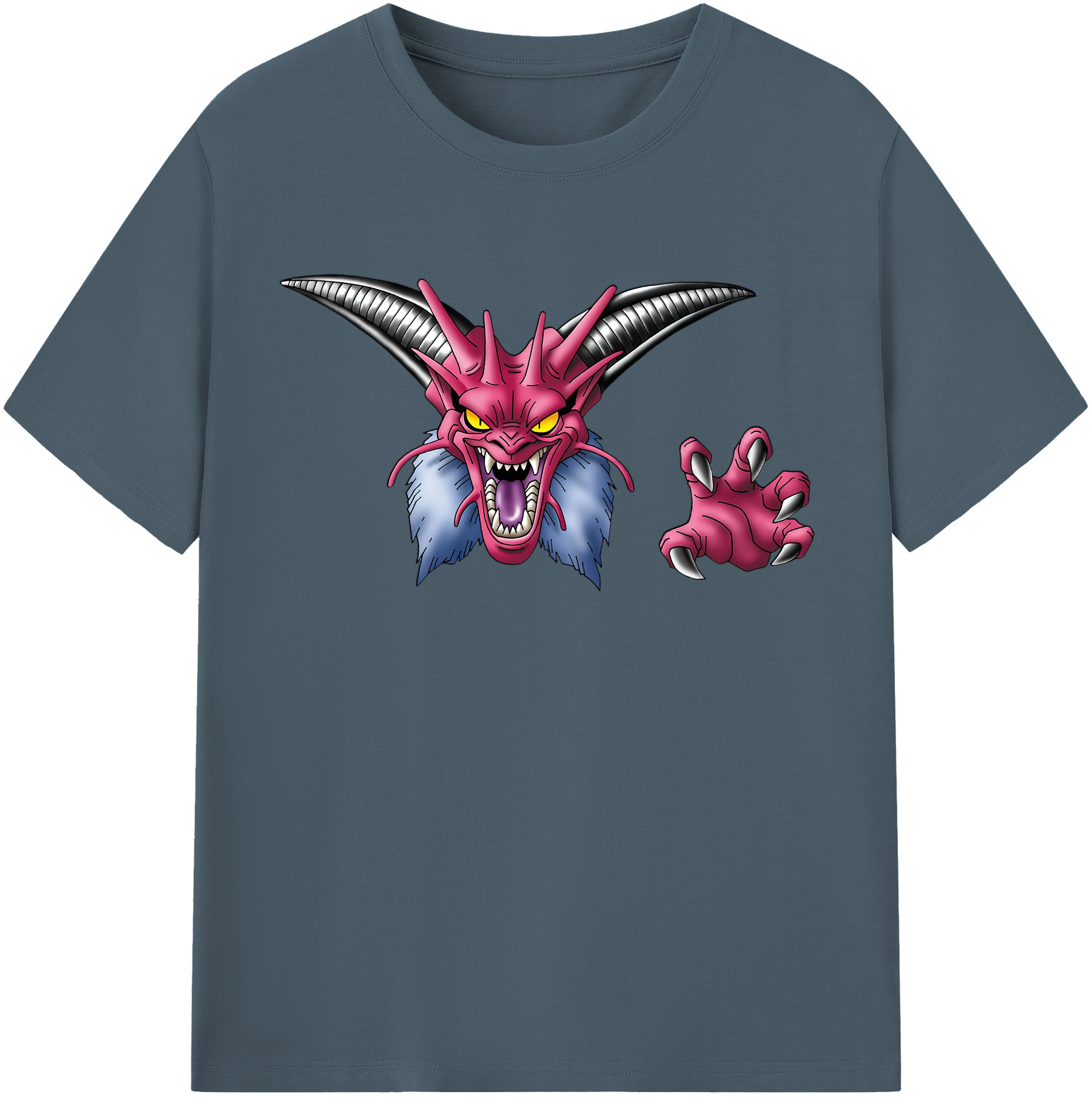 （画像用） ドラゴンクエスト Doragon Kuesuto Dragon Quest 綿100％半袖Tシャツ（フロントプリント）